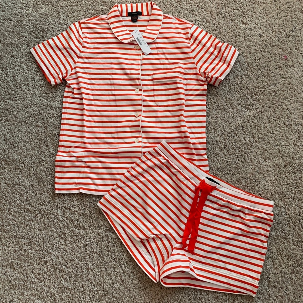 J.Crew striped PJ set